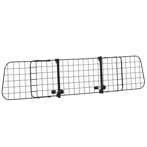 Hundegitter bil universal bilsikkerhedsgitter til hunde med trinløs justerbar bredde, skillevægsgitter til bagagerum hunde bilsikkerhedsgitter hundesikkerhedsgitter beskyttelsesgitter 91-152 x 30 cm